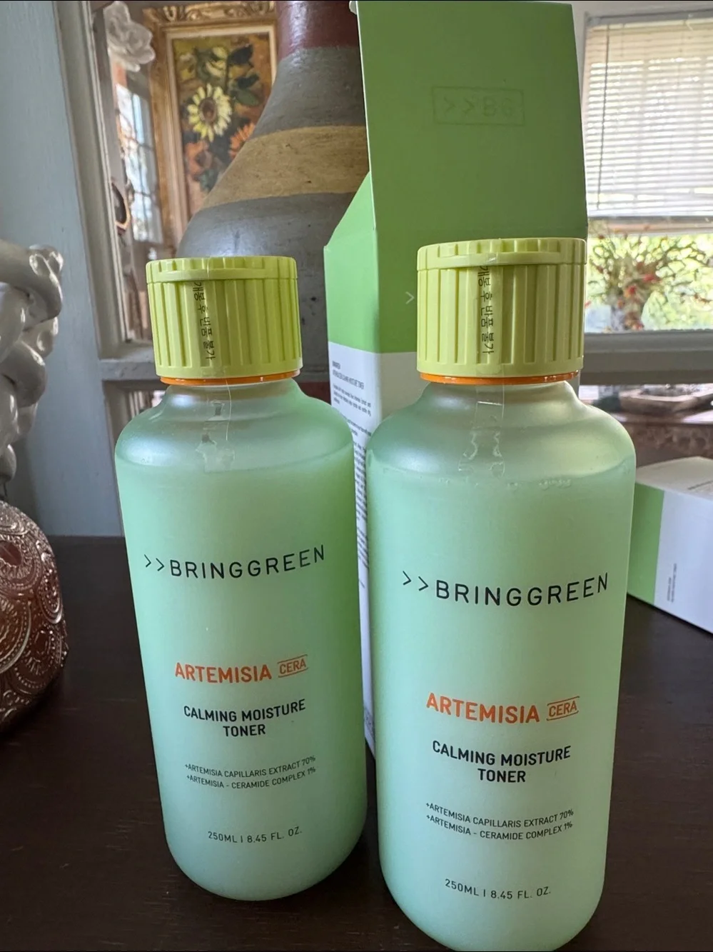 Artemisia Cera Calming Moisture Toner - Green/White lot of 2 New sealed